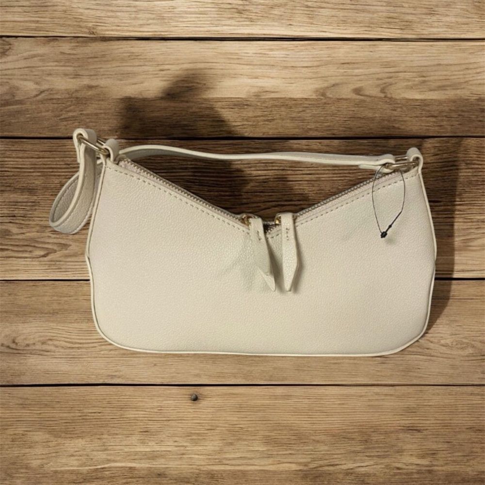 NWOT‎ Mini Ivory Vegan Handbag